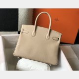 Hermes Birkin 35cm Togo leather Handbags Windbreaker Gray