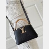 Louis Vuitton Capucines Mini M14177 Black Luxury Handbags