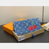 Perfect Louis Vuitton Copy LV x TM Zippy Wallet Monogram Denim