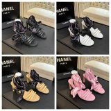 CC 26 Lambskin And Silk high heel Sandals