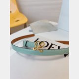 Replica Handbag Store Loewe Women Belt 1:1 Mirror Smooth 1.5cm Width