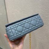 High Quality Dior Caro 20cm replica blue bags
