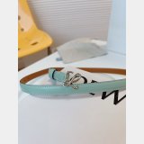 Replica Handbag Store Loewe Women Belt 1:1 Mirror Smooth 1.5cm Width