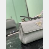 Luxury Prada 1BN022 Flap Grain Leather Shoulder Bag