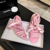 CC 26 Lambskin And Silk high heel Sandals