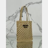 Replica Handbag Store Prada straw shopping bag 1BG493