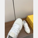 Fendi Match Leather Sneakers