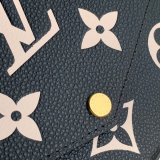 Louis Vuitton Félicie Pochette Monogram Empreinte Leather M69977 Cream Black