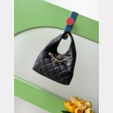 Top Quality Hobo AS5411 Black Shopping Inspired Bag