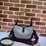 Gucci Replica Handbag Store Jackie 1961 small shoulder bag ‎678843 Beige and blue