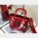 Best DIOR LADY MY ABC Replica Handbag Store PATENT LEATHER HANDBAG 20cm