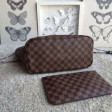 Replica Louis Vuitton Replica Handbag Store Neverfull MM Damier Ebene N41358 Brown