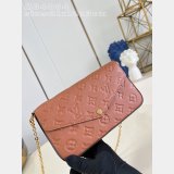 Louis Vuitton M64064 Pochette Felicie Monogram Empreinte Bags
