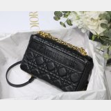 Replica Handbag Store Dior Caro 20cm Bag Black Supple Cannage Calfskin