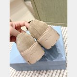 Prada suede women loafers
