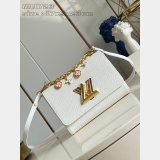 Louis Vuitton 1:1 Mirror M11723 Twist Copy Epi Black/White Bags