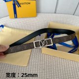Designer Louis Vuitton Dauphine 25mm Reversible Belt
