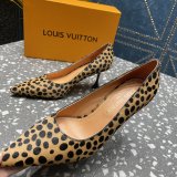 Fashion LOUIS VUITTON leopard print BLOSSOM PUMP