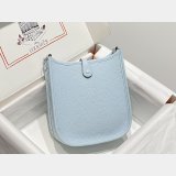 Hermes Mini Evelyne Bag Togo Leather Holy Grail Blue