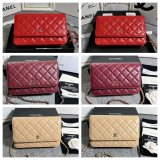 Top Quality WOC CHAIN BAG 19cm Lambskin