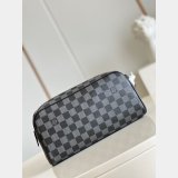 UK Louis Vuitton Replica Handbag Store M44494/N40127 Dopp Kit Toilet Pouch Canvas