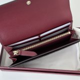 Gucci Rosso Ancora GG Emblem Continental 847210 Wallet