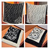 Perfect Chanel Camellia Top Grade Cashmere Scarf