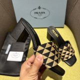 Prada Logo-plaque Slip-on Sandals