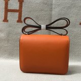 Hermes Constance Bag 18cm Epsom Leather Orange