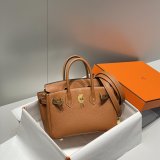 Luxury 20CM Hermes Mini Birkin With Strap Togo Leather
