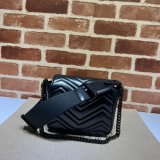 Perfect Gucci GG Marmont matelasse 739681 shoulder Fake bag