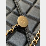 Replica AS5215 Shopping Tote Shiny Black 7 Star Bag