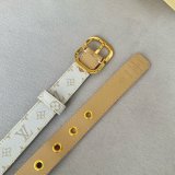 Cheap LOUIS VUITTON Monogram Women Belt 25MM