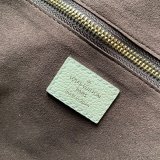 Louis Vuitton M45684 Designer Neverfull MM Monogram Empreinte Leather Cream