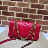 Gucci GG Marmont 1:1 Mirror Shoulder 443497 High Quality Bag