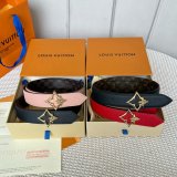 Cheap LV Flowergram 30mm Reversible Belt