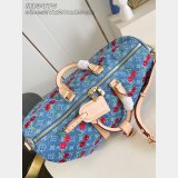 Louis Vuitton LV x TM M13875 Keepall Bandoulière 45 Monogram Denim New Bag