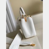 Designer Louis Vuitton Replica Black/White Capucines Mini Capucines M56669 Handbags