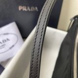 Prada Replica Handbag Store Zip Women's Hobo Black/Rose Bags Leather Handle