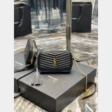 Best YSL 585040 mini Lou Quilted Leather Bag