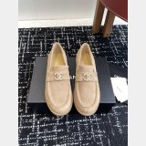 CC Moccasins Suede Kidskin Women Shoes