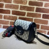 Fake 658574 Gucci Replica Handbag Store Horsebit 1955 GG mini bag