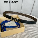Designer Louis Vuitton Dauphine 25mm Reversible Belt