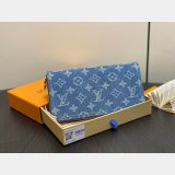 Perfect Louis Vuitton Copy LV x TM Zippy Wallet Monogram Denim