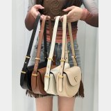 Prada Arke Leather Shoulder Bag With Flap