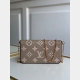 Louis Vuitton Félicie Pochette Monogram Empreinte Leather M69977 Cream Black