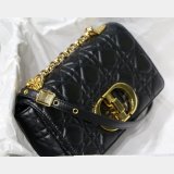 Replica Handbag Store Dior Caro 20cm Bag Black Supple Cannage Calfskin
