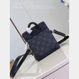 Nano Steamer Monogram Eclipse M82774 Knock Off Louis Vuitton Bag
