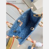 Louis Vuitton Inspired M14633 OnTheGo PM Monogram Denim Bag