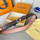 Designer LOUIS VUITTON Women Flowergram Belt 30MM